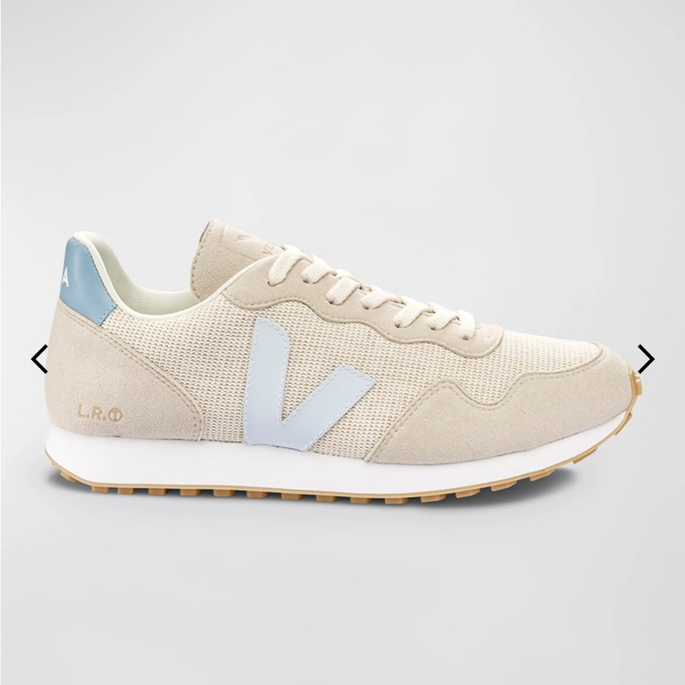 LIKE NEW Veja SDU Sneakers (Size 8/38, Beige with Light Blue Accents)